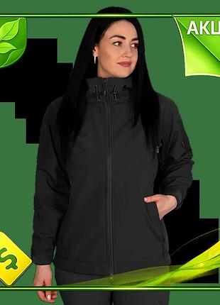 Ve куртка женская camotec softshell new version черная xl для активного отдыха дышащая ветро- и водост n6w_ver