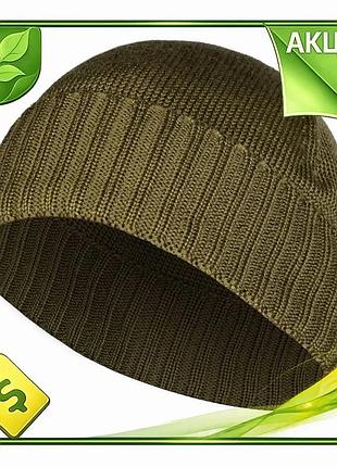 Ve шапка camotec watch cap new version wool оливка зимняя однотонная теплая шапка для мужчин и женщин n6w_ver