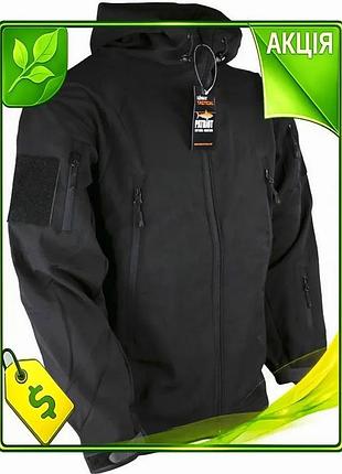 Ve куртка тактична kombat uk new version patriot soft shell xxxl чорна для чоловіків з мікрофлісом віт n6w_ver
