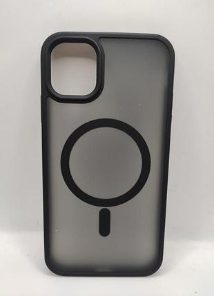 Чохол wave matte insane case with magnetic ring iphone 11 (black) 45110