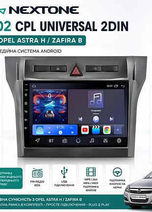 Автомагнитола opel astra h, zafira b nextone n902 cpl universal 2din 2/32gb — мультимедийная система android с рамкой