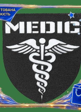 Dm шеврон camotec medic спецификация 2.2 7x8 см черный на липучке патч для военных медиков spe|lz