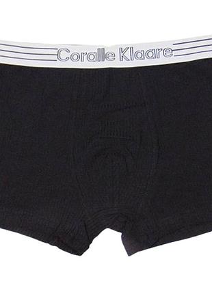 Труси боксери в рубчик 2xl чорні coralle klaare 37336