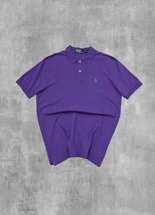 Поло polo ralph lauren оригінал фіолетова футболка теніска поло ральф лорен