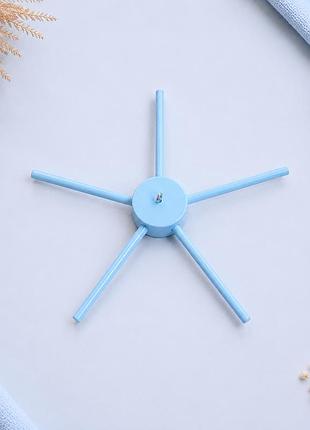 Основа крестовина для детского мобиля, 5 лучей, 28 см, голубой