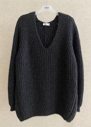 Светр closed з альпаки та вовни, чорний, oversize, s–m (підійде і на l)