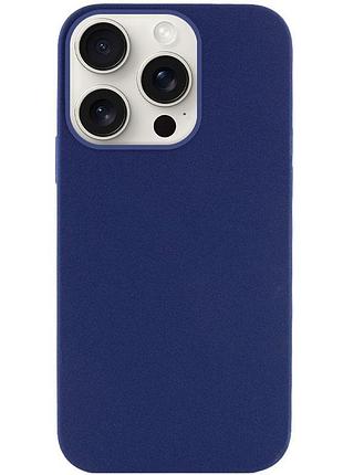 Чехол silicone case full protective (aa) no logo для apple iphone 16 pro max (6.9") синий / deep navy