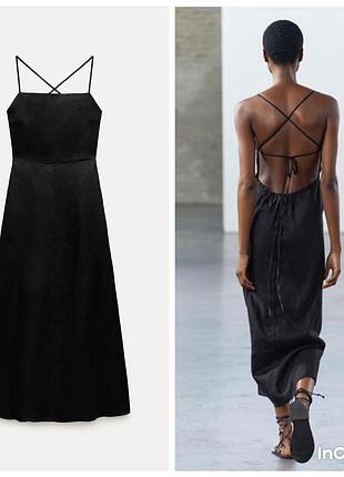 Нова сукня zara 100% льон, розмір м, є всі бірки і скін покупки. має нюанс.
