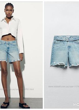 Джинсові шорти zara 38, м, добрі будуть і на s. ідеальні.