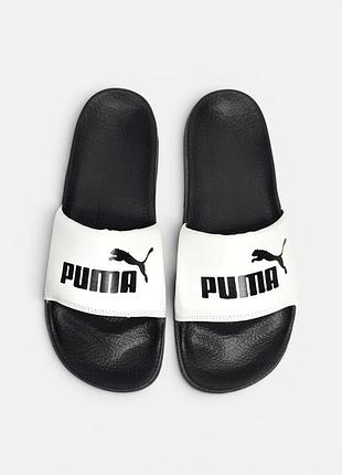 Puma slide
• white black •