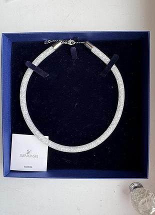 Кольє (чокер) swarovski stardust necklace з колекції  «зоряний пил» у фірмовій синій коробці з сертифікатом. оригінал