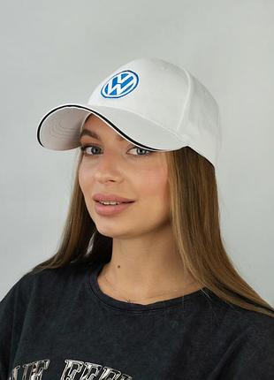Бейсболка «volkswagen» (1684) braxton білий 56-58