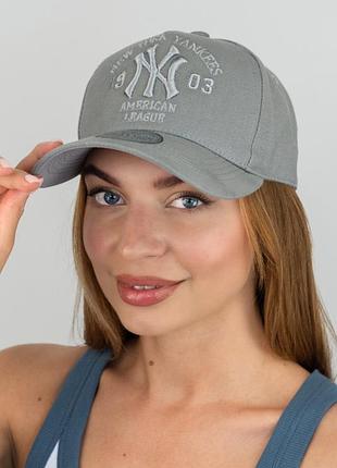 Бейсболка трекерка пятиклинка унисекс new york yankees (1557) braxton серый 56-60