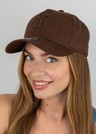 Бейсболка трекерка пятиклинка унисекс new york yankees (1557) braxton коричневый 56-60