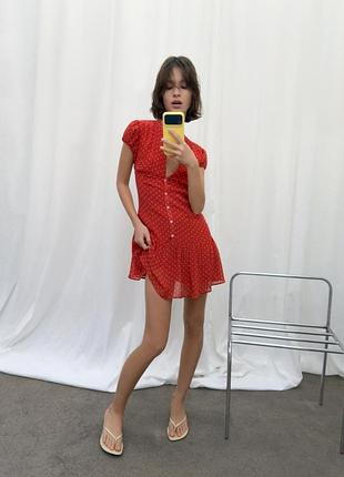 Оригінальна міні сукня в горох з віскози з нової колекції zara new original.
розміри: xs, s, m.