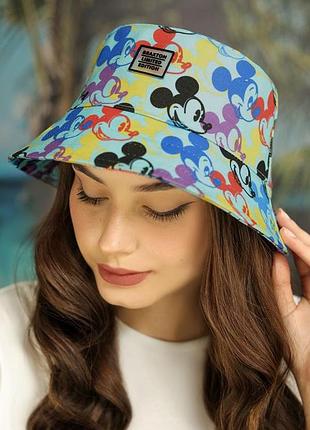 Катонова панама «bright mickey mouse» (1408) braxton кольоровий принт 56-60