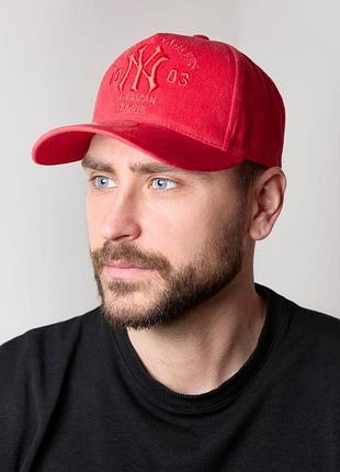 Бейсболка трекерка пятиклинка мужская new york yankees (1557) braxton красный 56-60
