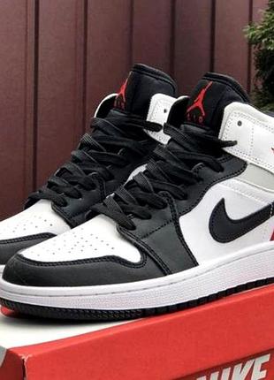 Мужские кроссовки nike air jordan. натуральная кожа ( 41 - 45 размер )