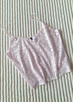Майка женская розовая h&amp;m, euro l