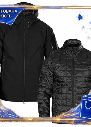 Dm комплект 2в1 куртка спецификация 2.2 camotec softshell утепленная черная для активного отдыха и пов spe|lz