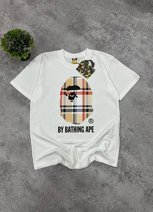 Футболка bape x burberry