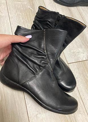 Шкіряні ортопедичні 🍇демі ботинки р 37/24 см clarks кларкс