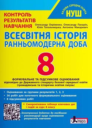Олександр охріменко, олександр панарін - нуш 8 клас контроль результатів навчання всесвітня історія + оцінювання за групами резуль