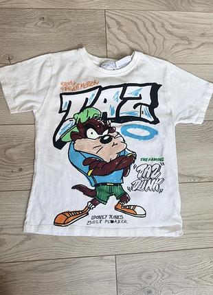 Футболка zara біла
