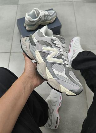 Стильные женские кроссовки new balance 9060 light grey
