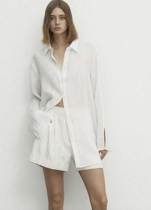 Льонові шорти massimo dutti нові з етикетками