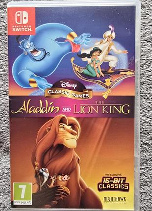 Disney classic games: aladdin & the lion king , б/у, eng , nintendo switch, switch 2
