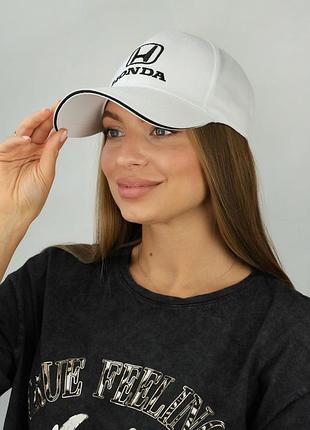 Бейсболка«honda»(1678) braxton белый 56-58
