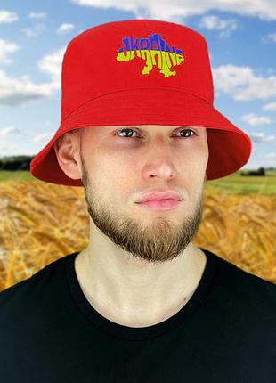 Мужская панама «ukraine» (1450) braxton красный 56-60