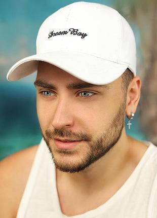 Мужская бейсболка «dream boy» (1601) braxton белый 56-58