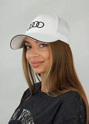 Бейсболка «audi» (1677) braxton белый 56-58