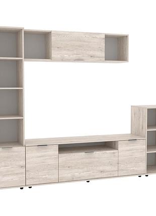 Стенка в гостиную ketrin-4, самоа димчастий, 2440х425х1880