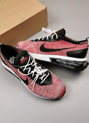 Оригинальные кроссовки nike air max flyknit racer "university red/black" us9/us9.5
