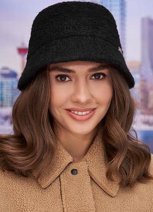 Стильна тепла панама «ейва» (4770) braxton чорний 56-59