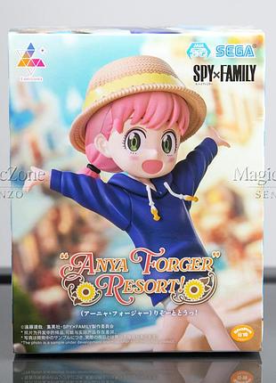Фигурка аня форджер семья шпиона | spy × family anya forger resort! sega luminasta 13 см оригинал
