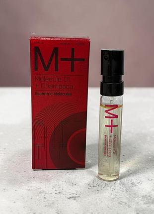 Пробник escentric molecules molecule 01 + champaca eau de toilette, 2 мл
