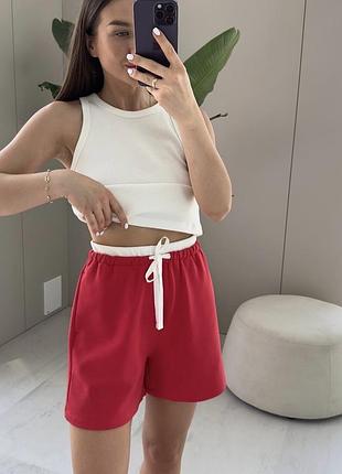 Шорти жіночі червоні favorite style