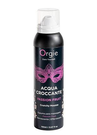Масажна пінка orgie – acqua croccante passion fruit (150 мл), ефект бульбашок, що лопаються sexstyle