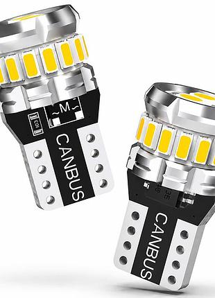 W5w t10 led лампи 9-32v canbus 6000k в габарити (комплект 2-шт)