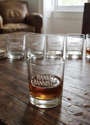 Набір фірмових стаканів для віскі hankey bannister (6 шт.)