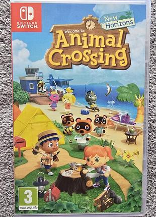 Animal crossing new horizons, б/у, русская версия, nintendo switch, switch 2