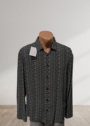 Чоловіча сорочка h&m, мужская рубашка віскоза, літня чоловіча сорочка, рубашка мужская