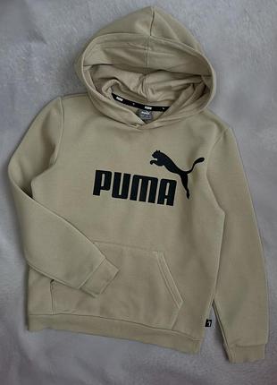 Оригінальне худі puma original утеплене дитяче 11–12 років (152 см) бежеве
