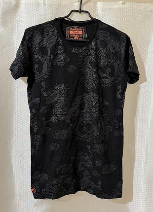 Vintage japanese dragon t-shirt monkey | y2k | tattoo style | size s