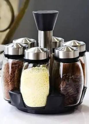 Карусель для специй 6 емкостей spice carousel 6in1