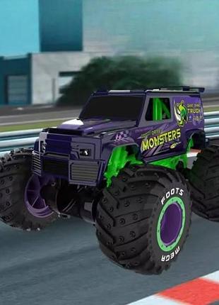 Машинка на радіокеруванні monster car джип-перевертень r-901 s чорний
